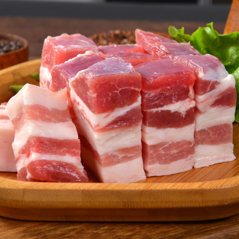 中国500强，旗舰店发货，去皮免切：4斤 金锣 国产猪肉五花肉块