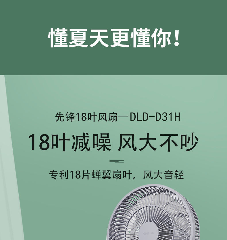 新低！专利18叶蝉翼扇叶，静音大风力，1级能效：先锋 家用落地电风扇 百亿补贴券后69元包邮（之前推荐猫超99元） 值值值-买手聚集的地方