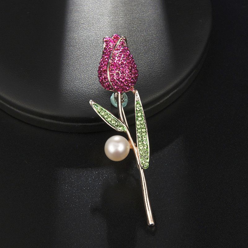 New Tulip Brooch Pin Men's and Women's Floral Suit Accessory Gift