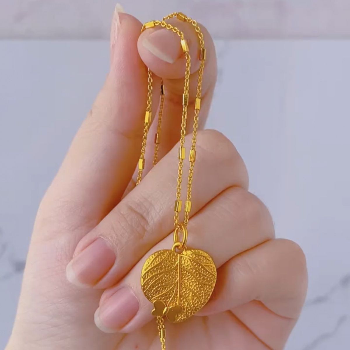 Gold Plated Leaf Necklace Pendant Jewelry | eBay